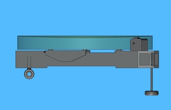 side view of telescope mirror cell design